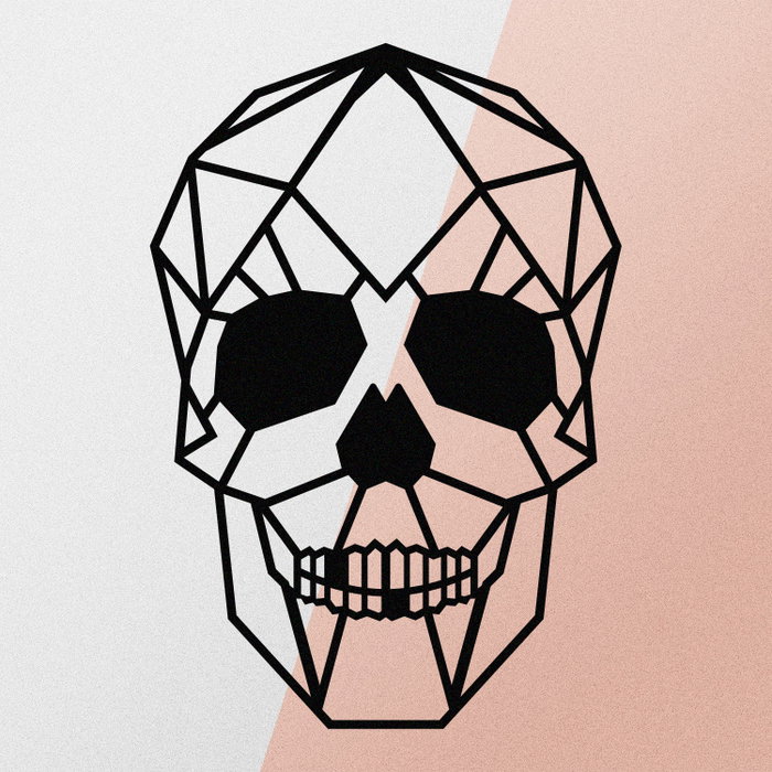 Wallity Skull Metal Decor Negro Wallity Skull Metal Decor Negro